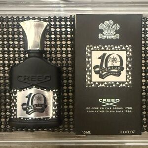 Creed Aventus 10th Anniversary Black and Silver Mini Bottle